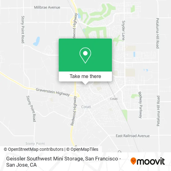 Geissler Southwest Mini Storage map