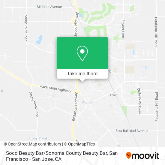 Soco Beauty Bar / Sonoma County Beauty Bar map