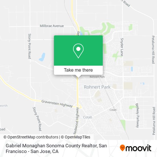 Gabriel Monaghan Sonoma County Realtor map