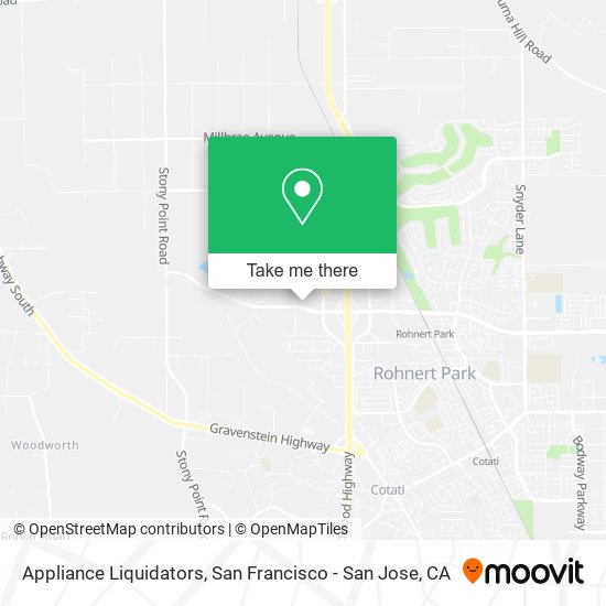 Mapa de Appliance Liquidators