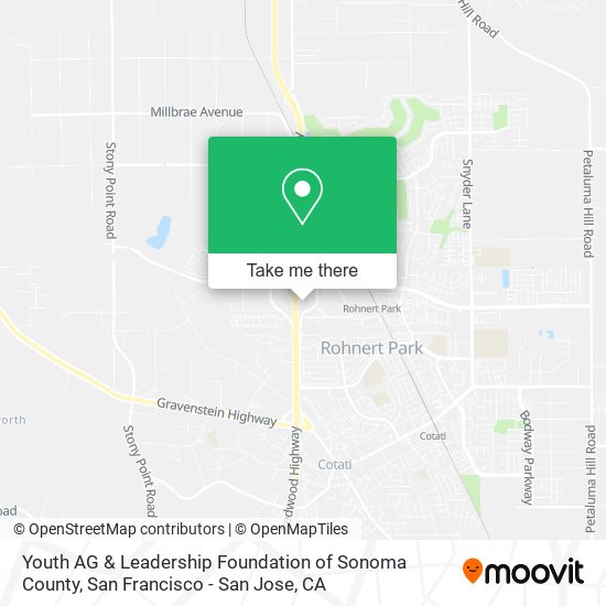 Youth AG & Leadership Foundation of Sonoma County map
