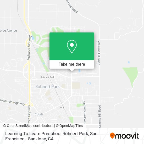 Mapa de Learning To Learn Preschool Rohnert Park