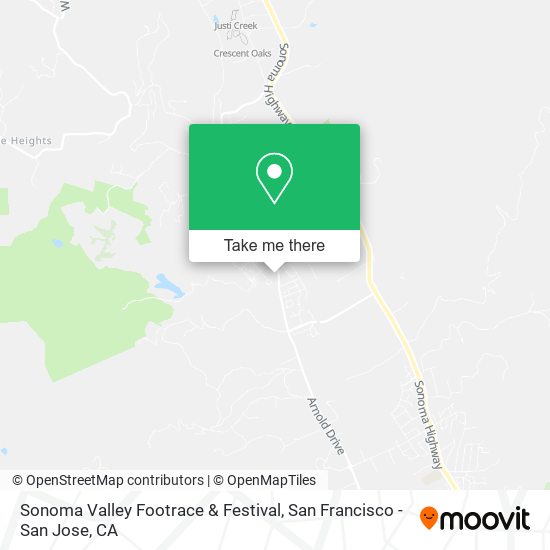 Mapa de Sonoma Valley Footrace & Festival