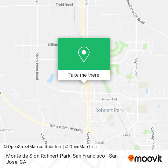 Monte de Sion Rohnert Park map