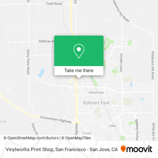 Mapa de Vinylworks Print Shop
