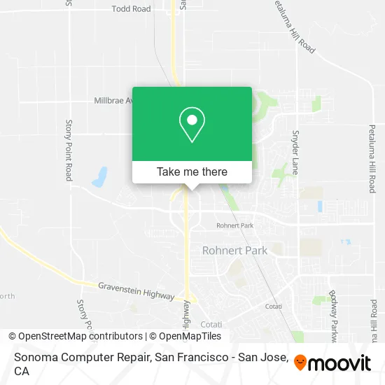 Mapa de Sonoma Computer Repair