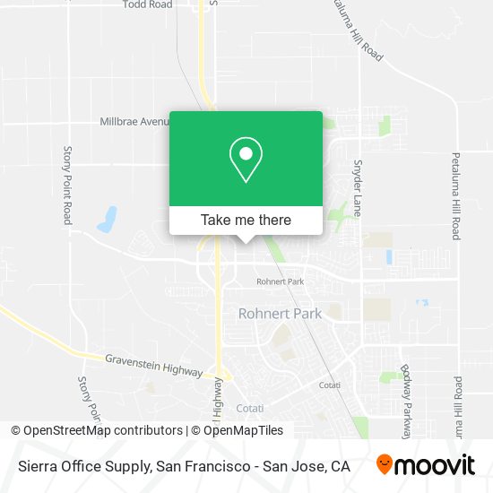 Sierra Office Supply map