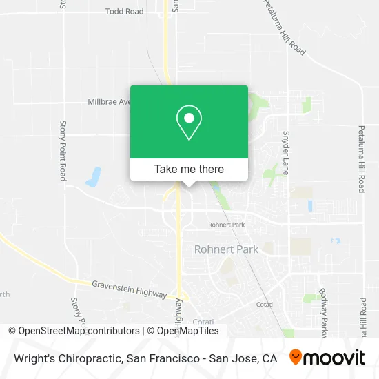 Wright's Chiropractic map