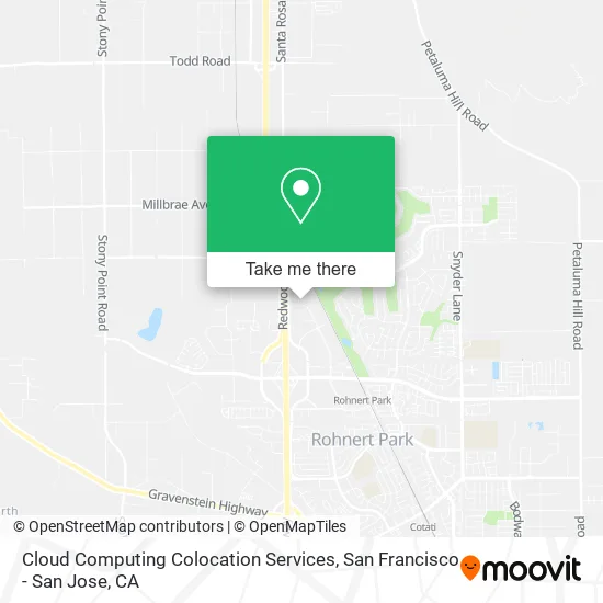 Mapa de Cloud Computing Colocation Services