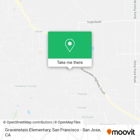 Gravenstein Elementary map