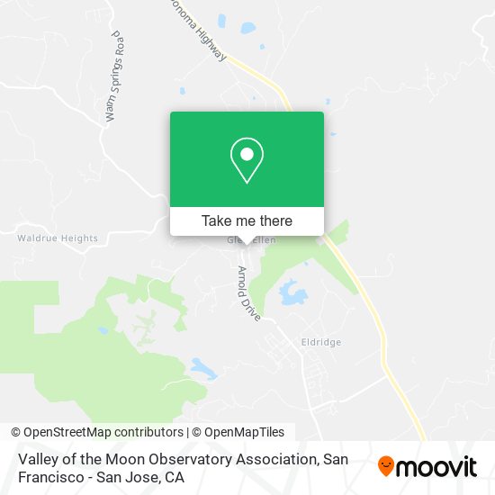 Valley of the Moon Observatory Association map