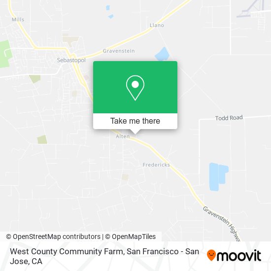 West County Community Farm map