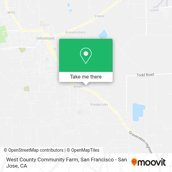 West County Community Farm map