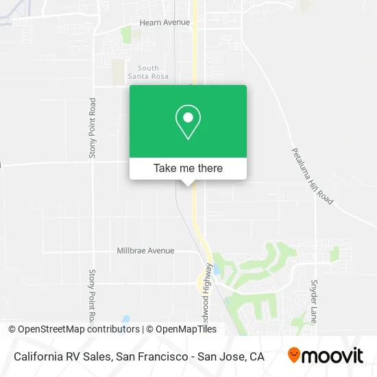 Mapa de California RV Sales