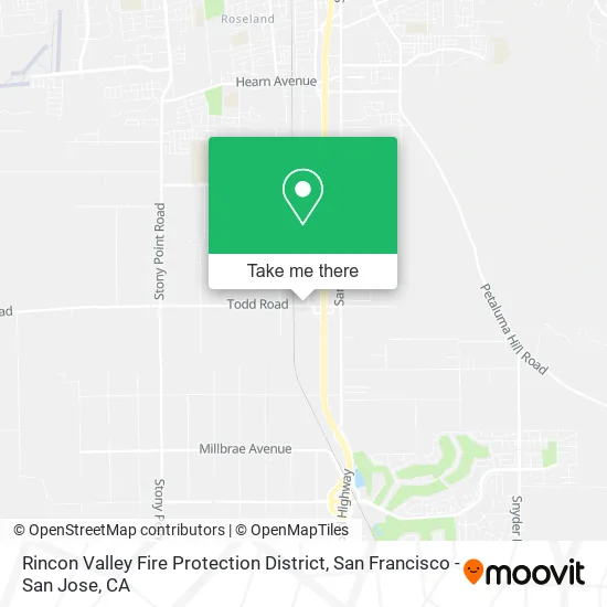 Rincon Valley Fire Protection District map