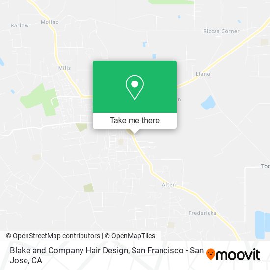 Blake and Company Hair Design map