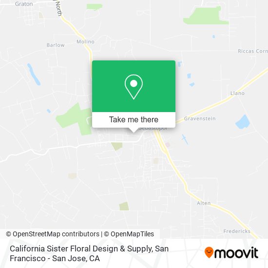 California Sister Floral Design & Supply map