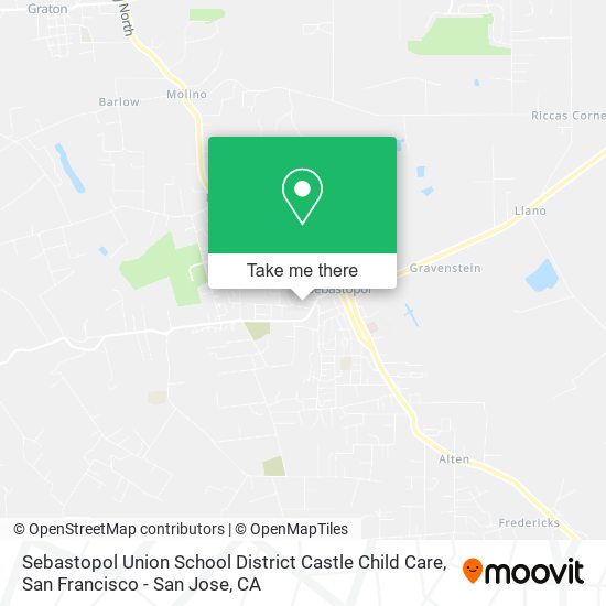 Sebastopol Union School District Castle Child Care map