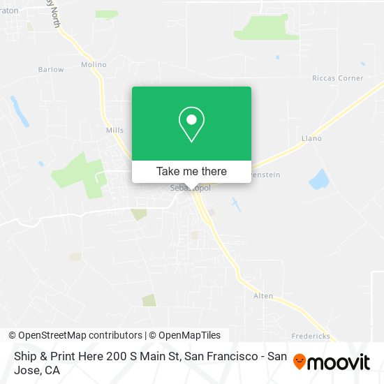 Ship & Print Here 200 S Main St map