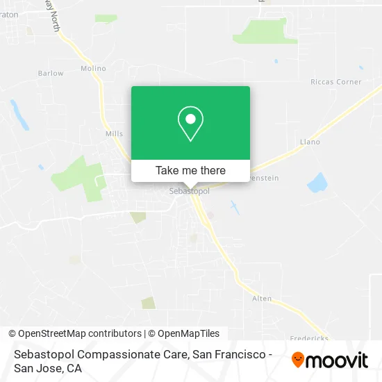 Mapa de Sebastopol Compassionate Care