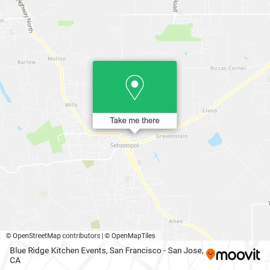 Blue Ridge Kitchen Events map