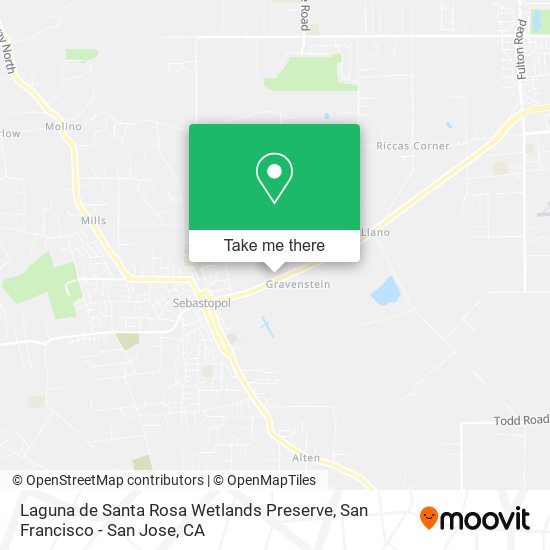 Laguna de Santa Rosa Wetlands Preserve map