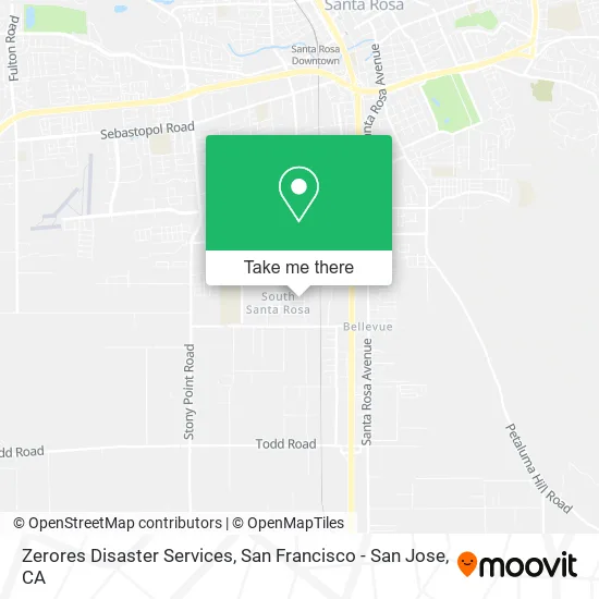 Zerores Disaster Services map