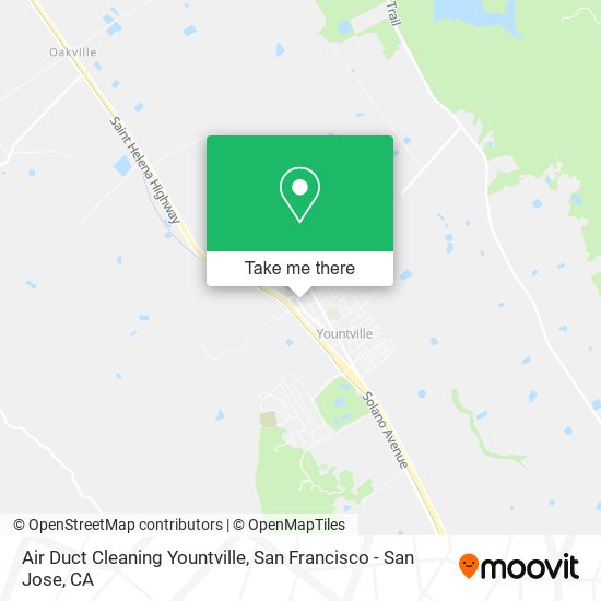 Air Duct Cleaning Yountville map