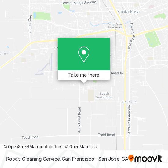 Mapa de Rosa's Cleaning Service