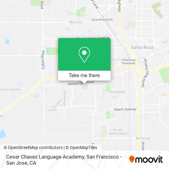 Cesar Chavez Language Academy map