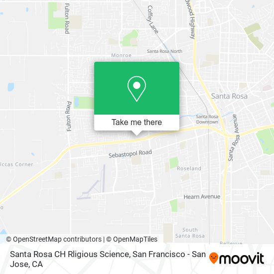 Mapa de Santa Rosa CH Rligious Science