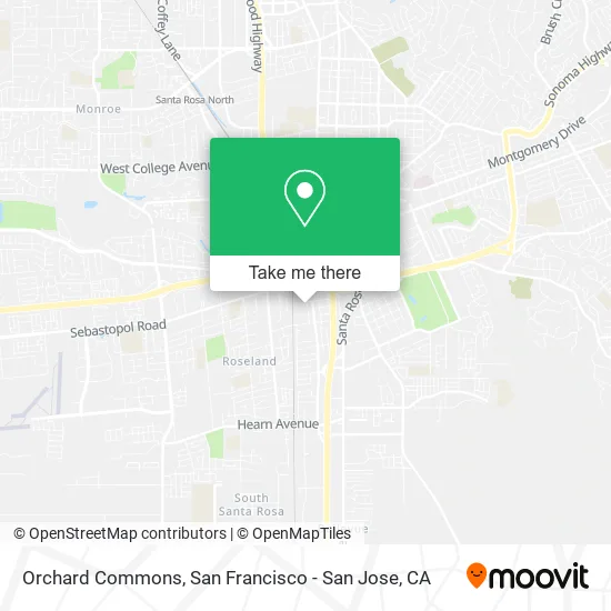 Mapa de Orchard Commons