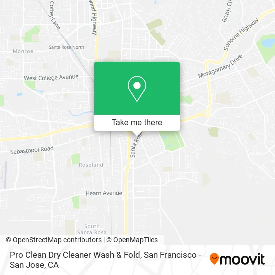 Mapa de Pro Clean Dry Cleaner Wash & Fold