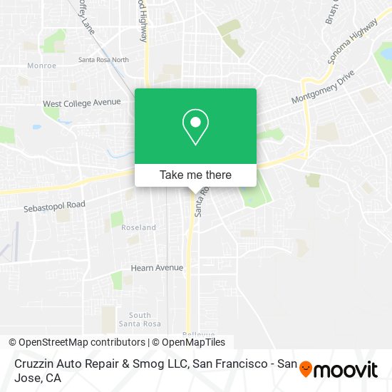 Cruzzin Auto Repair & Smog LLC map