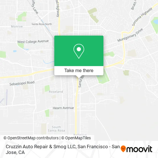 Mapa de Cruzzin Auto Repair & Smog LLC