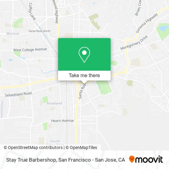 Stay True Barbershop map