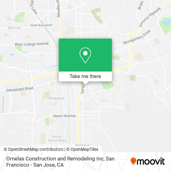 Ornelas Construction and Remodeling Inc map