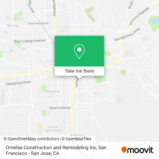 Mapa de Ornelas Construction and Remodeling Inc