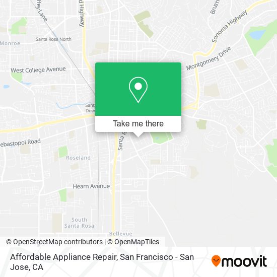 Mapa de Affordable Appliance Repair