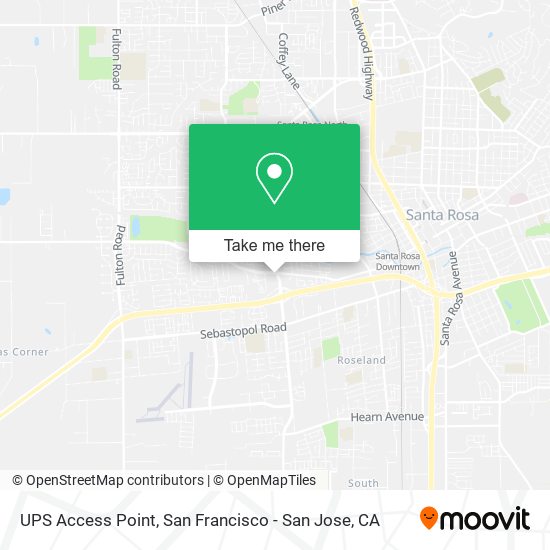 UPS Access Point map