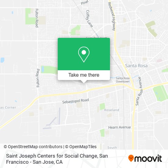 Saint Joseph Centers for Social Change map