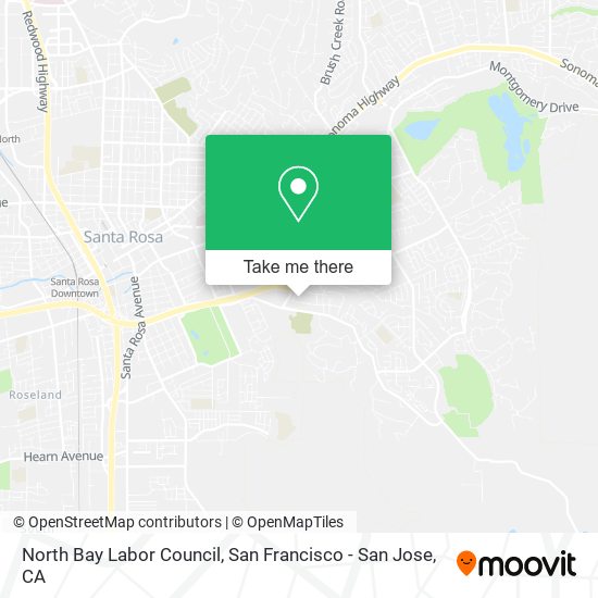 North Bay Labor Council map