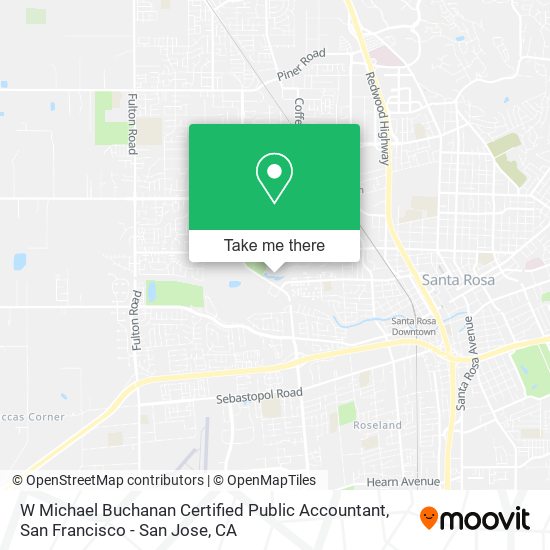 W Michael Buchanan Certified Public Accountant map