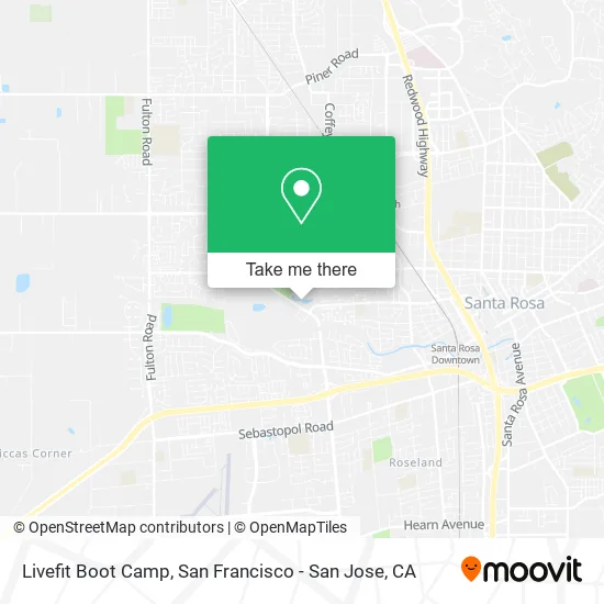 Mapa de Livefit Boot Camp