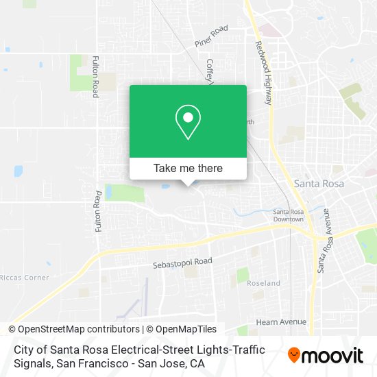 City of Santa Rosa Electrical-Street Lights-Traffic Signals map