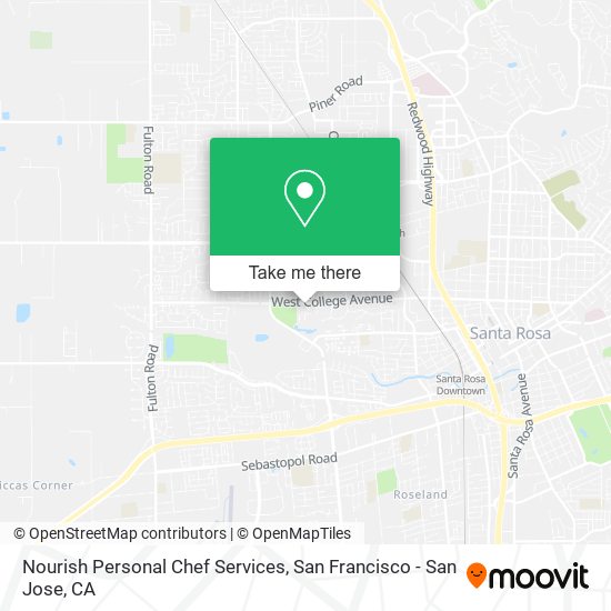 Nourish Personal Chef Services map