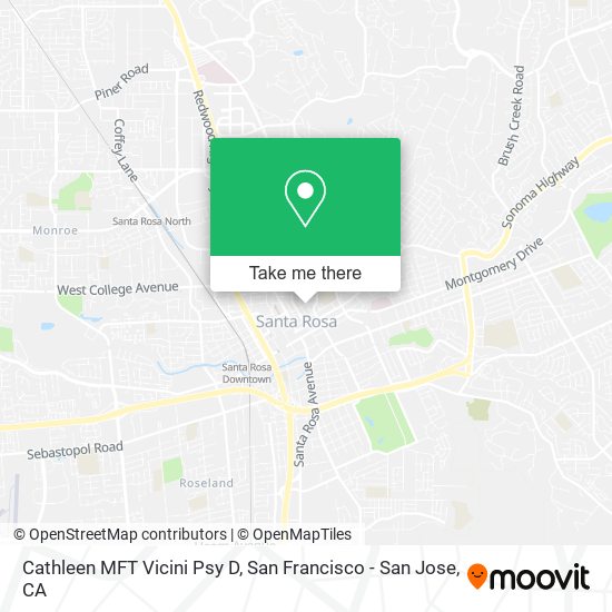 Mapa de Cathleen MFT Vicini Psy D