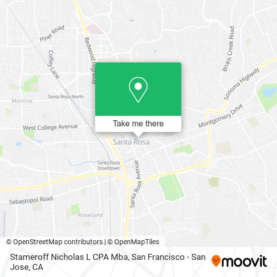 Stameroff Nicholas L CPA Mba map