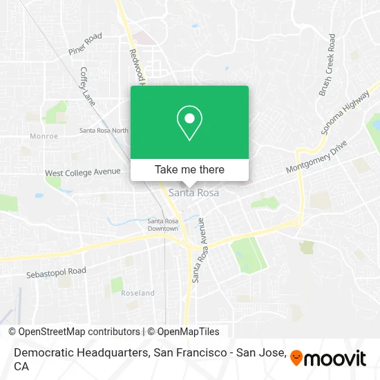 Democratic Headquarters map