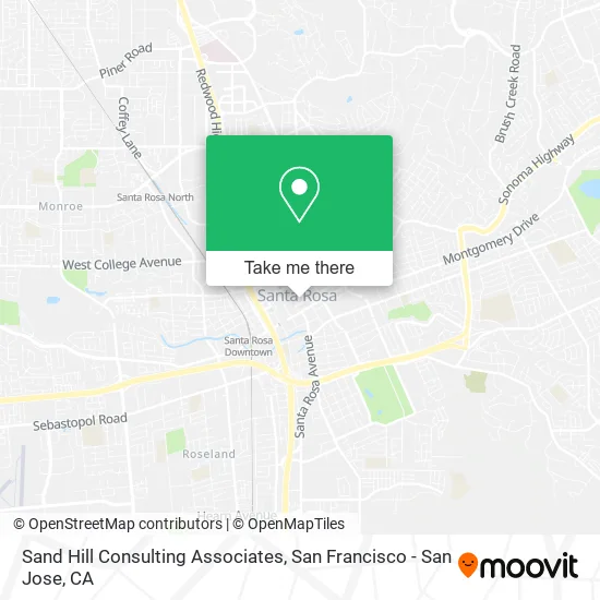 Mapa de Sand Hill Consulting Associates